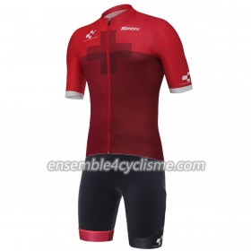 Tenue Maillot + Cuissard à Bretelles 2018 Tour de Suisse Red